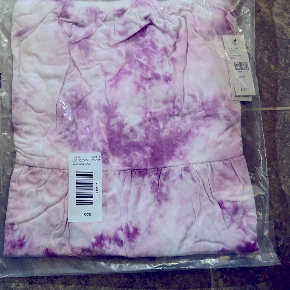 *SOLD* Lane Bryant Tie Dye Babydoll Top 18/20 - Picture 4 of 5